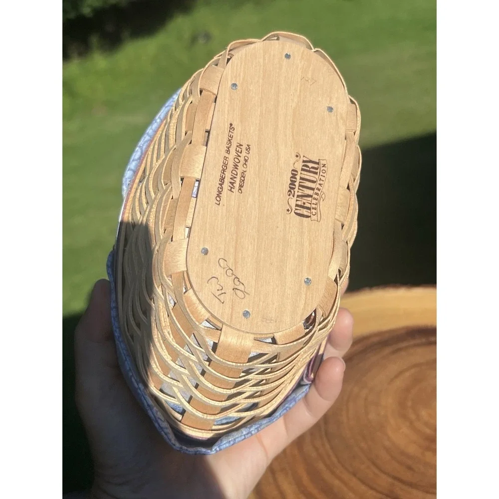 Longaberger Hostess Appreciation Basket 2000 Century Lid Liner Protector 8